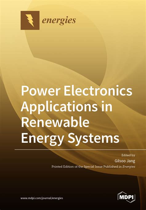 Power Electronics Applications in Renewable Energy Systems | MDPI Books