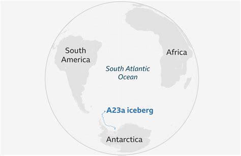 A23a: Tracking the world's biggest iceberg in Antarctica - BBC News