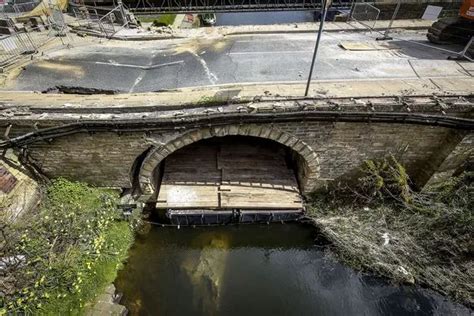 Historic Elland Bridge reduced to heap of rubble in latest video - Huddersfield Examiner