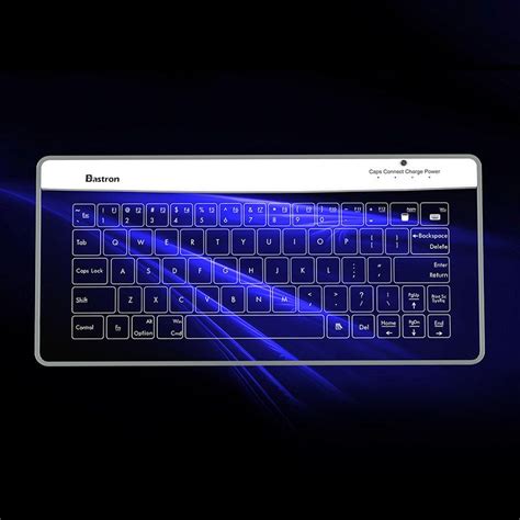 Bastron B9 Wireless Bluetooth Transparent Glass Keyboard - GEECR