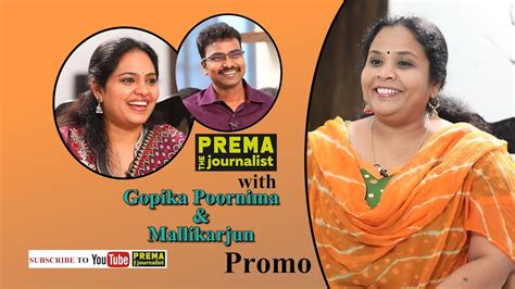 Gopika Poornima & Mallikarjun Interview Promo with #PremaTheJournalist - PROMO - YouTube