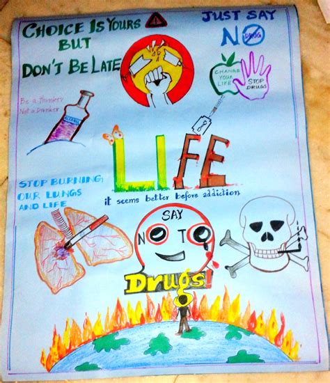 Drawing Say No To Drugs Poster Making Contest - dianamontane