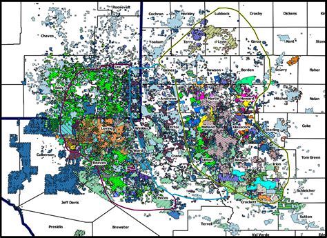 Permian Basin Map, acreage map, company map