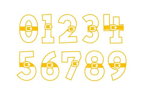 Premium Vector | Versatile collection of santa claus numbers for various uses