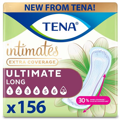 Tena Intimates Extra Coverage Ultimate Incontinence Long Pads, 156ct - Walmart.com