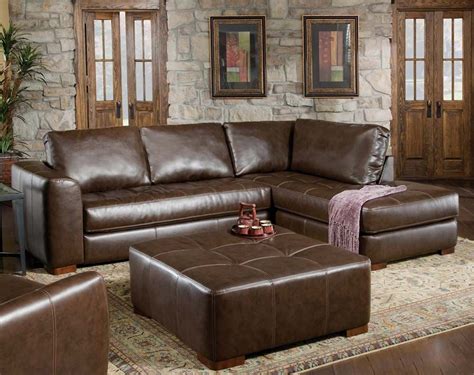 American Freight: Brown, Simple, Plush, Sectional | Capri Brown 2 PC ...