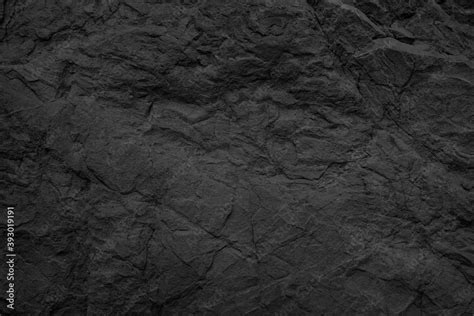 Black stone background. Dark gray rock texture. Rough stone surface ...