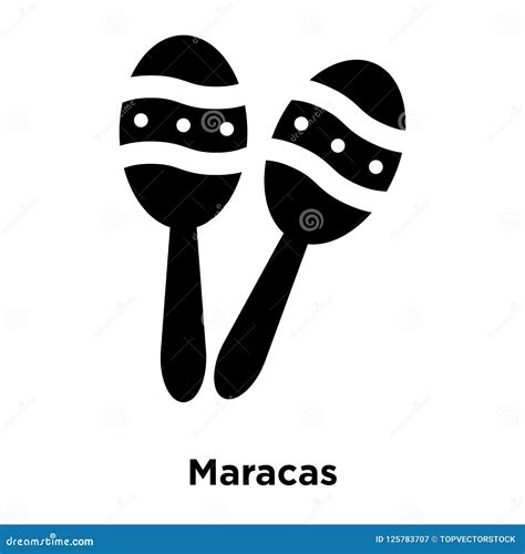 Vector Del Icono De Maracas Aislado En El Fondo Blanco, Concepto O Del ...