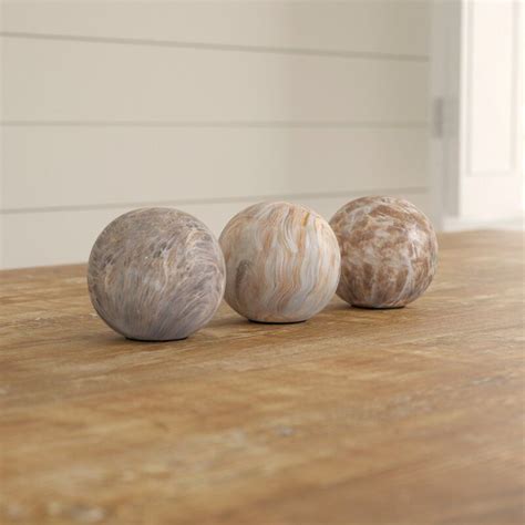 Enid Marble 3 Pieces Ball Sculpture Set & Reviews | AllModern | Easy woodworking projects ...