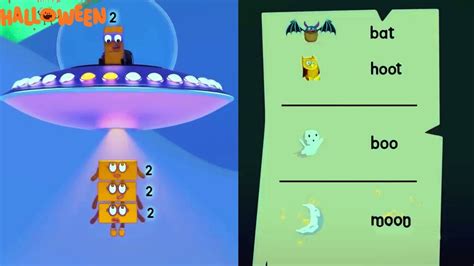 Numberblock The UFO vs Alphablocks but Change Colour in Halloween Version - YouTube