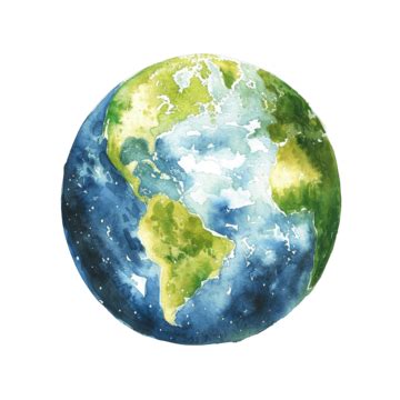 Watercolor Painting Earth Day, Earth Day, Watercolor, World PNG ...