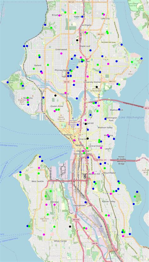 Seattle National Parks Map