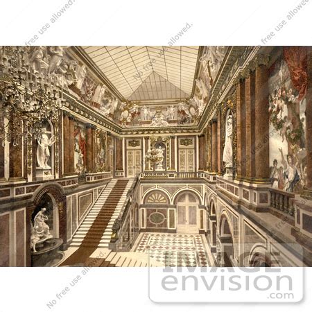 Picture of the Interior of Herrenchiemsee Castle, Neues Schloss ...