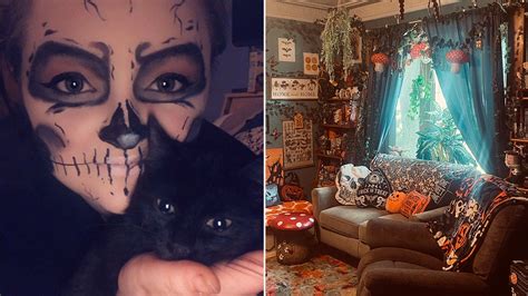 Halloween is heaven for 'horror-loving' Ohio woman who's spent $2,000 ...