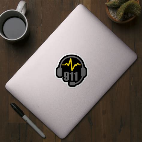 Dispatcher Headset 911 Communications - 911 Dispatcher Gift - Sticker | TeePublic