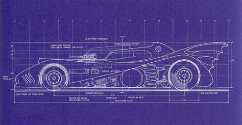 Bat mobile blueprints by Robert Lattin | | ARCH : Misc\Blueprints | | Pinterest | Batmobile ...