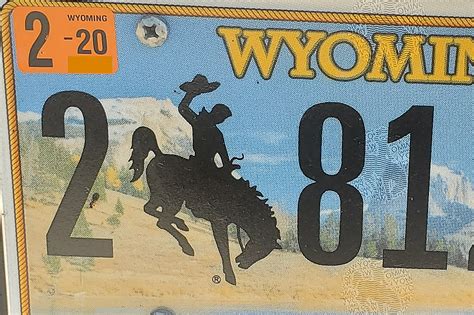 Wyoming License Plates and County Number Master List