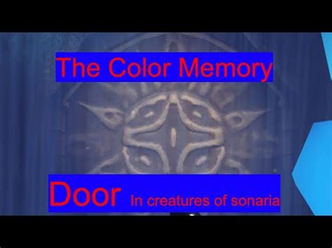 How to find the Color Memory Door in creatures of Sonaria - YouTube