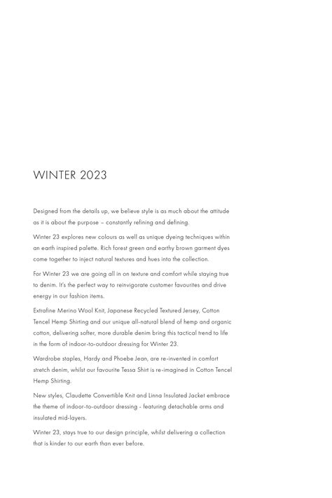 Winter 2023 Lookbook