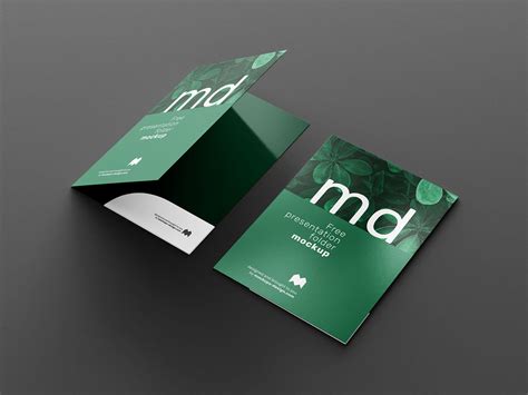 Free Corporate Presentation Folder Mockup PSD Set - Good Mockups