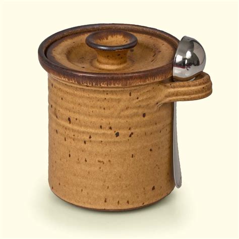 Coffee Canister by Mountain Arts Pottery - shown here in Mocha Glaze | Pottery jars, Pottery ...