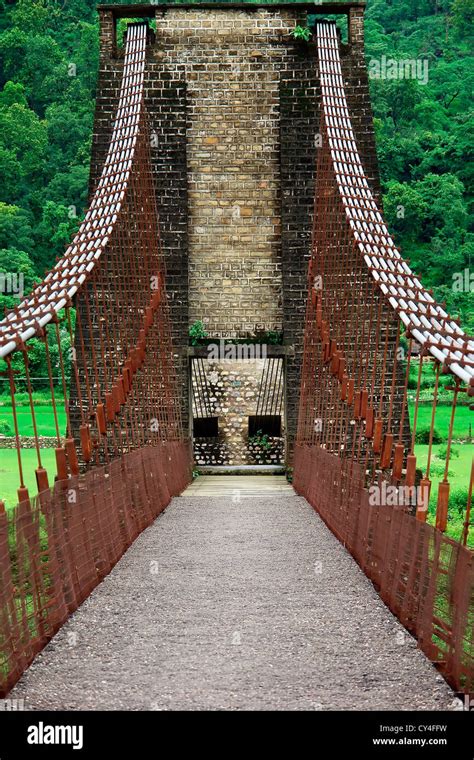 Bridge,rope bridge,passage,hanging,civil engineering Stock Photo - Alamy