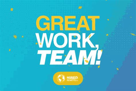 Great Work Good Job GIF - Great Work Good Job Hired Remoteli - Discover & Share GIFs