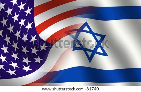 Waving Usa And Israeli Flag Blended Together Stock Photo 81740 ...