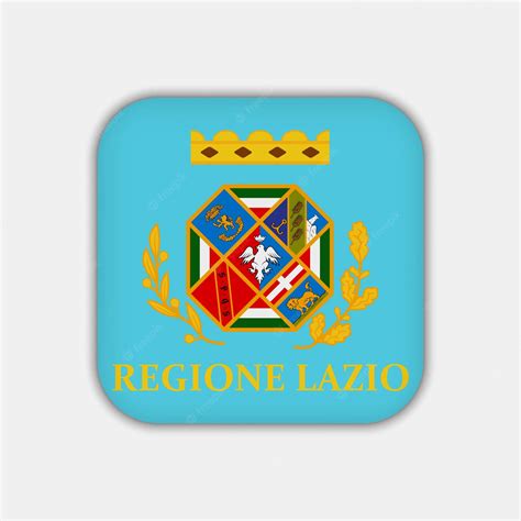 Premium Vector | Lazio flag region of italy vector illustration