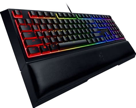 Razer Ornata V2 Wired Gaming Mecha-Membrane Keyboard with RGB Chroma Backlighting Black RZ03 ...