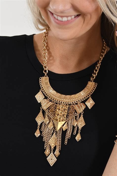 Queen of Sheba Gold Necklace – The Pulse Boutique