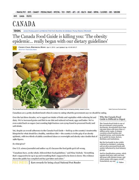 The Canada Food Guide is killing you - FINANCIAL POST•NEWS•COMMENT ...