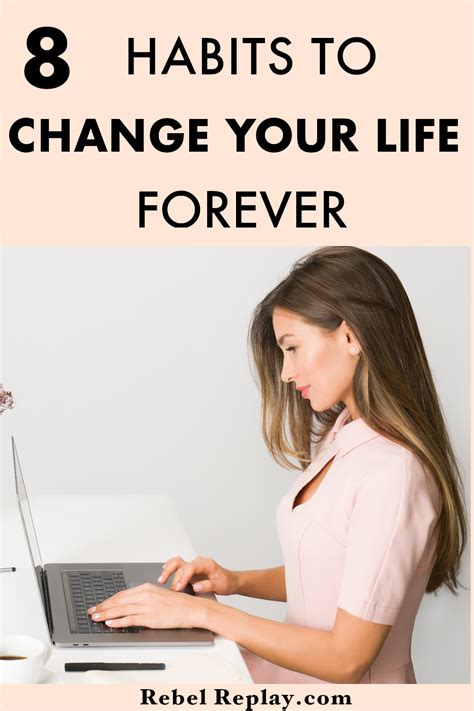 8 Habits To Change Your Life Forever | You changed, Healthy living lifestyle, Healthy habits