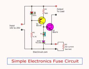 Blown Fuse indicator circuit with LED Display