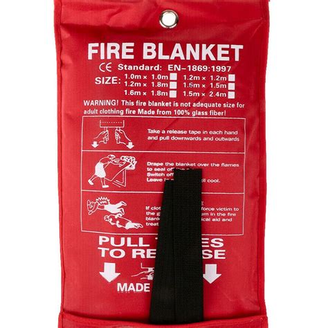 Fire Blanket Portable Fire Resistance Blanket Glass Fibre Flame Retardant Protection Blanket for ...