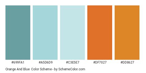 Orange And Blue Color Scheme » Blue » SchemeColor.com