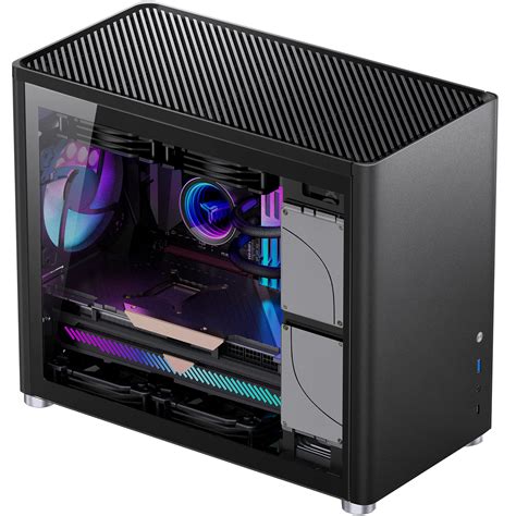 Buy JonsboD30 Black Mini Micro ATX Tower Computer Case, Aluminum Panel ...