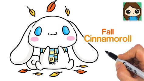 How to Draw Cinnamoroll Enjoying Fall Leaves | Sanrio - YouTube