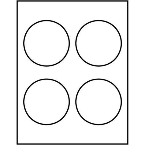 Circle Labels Template - Printable Online