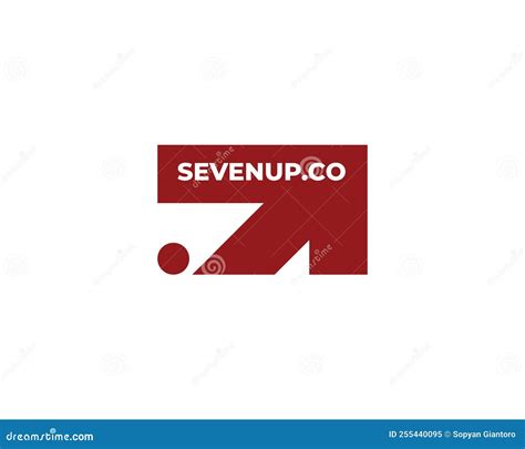 Seven Up Logo Design Template. Arrow Logo Stock Vector - Illustration ...