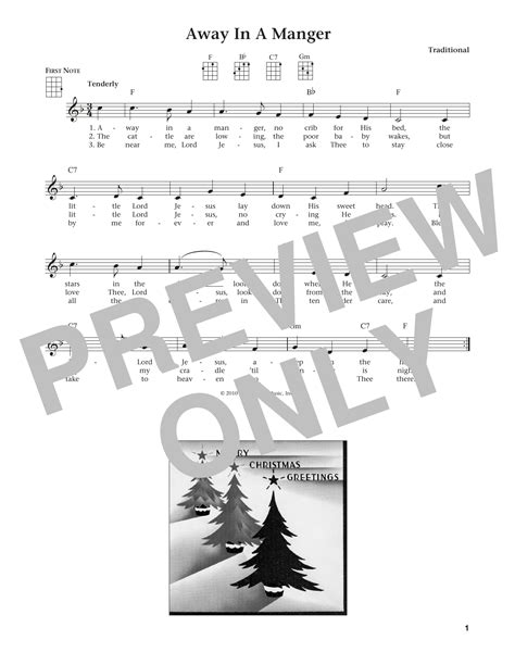 Away In A Manger (from The Daily Ukulele) (arr. Liz and Jim Beloff) by James R. Murray - Ukulele ...