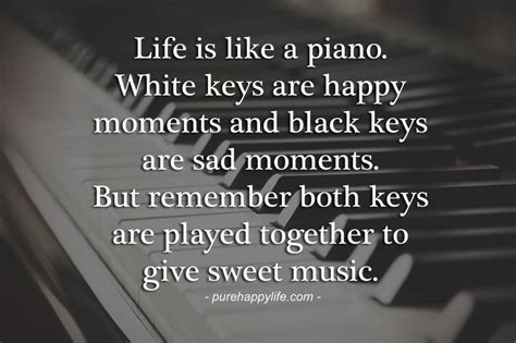 Life Quote: Like is like a piano. White keys are happy moments…. | Life ...