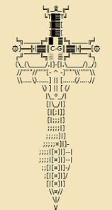 ASCII ART SWORD by kiabaman4258 on DeviantArt