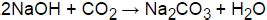 NaOH + CO2 = Na2CO3 + H2O | Sodium hydroxide react with carbon monoxide