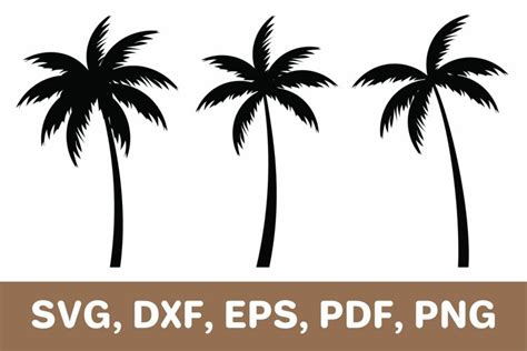 Palm tree svg, palm trees dxf, Cricut, Silhouette