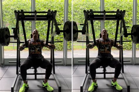 The Rock shows off incredible strength in brutal chest day workout with ...