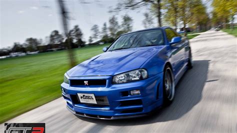 Bayside Blue R34 Nissan GT-R driven by Paul Walker for sale