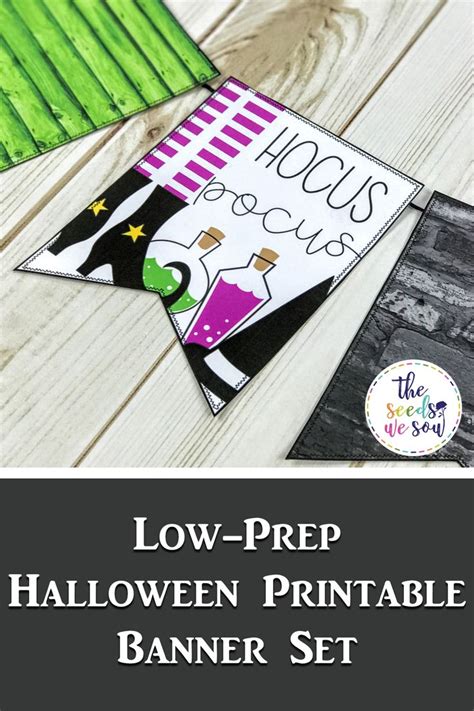 Halloween Decorations | Halloween classroom, Printable banner ...