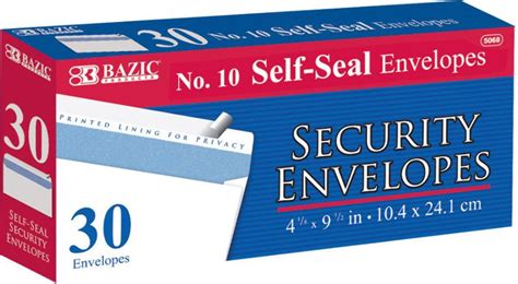 #10 Self-Seal Envelope - 30 Per Pack