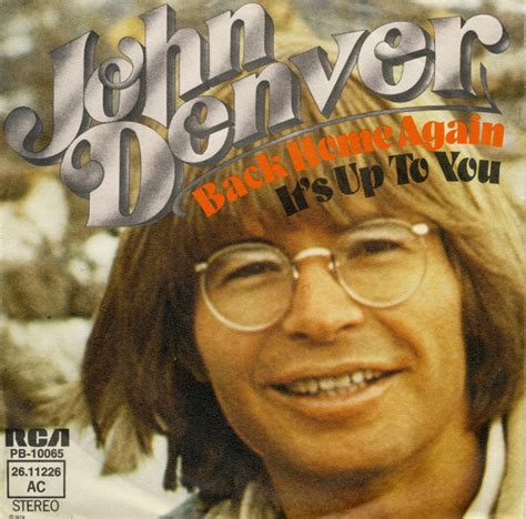 BACK HOME AGAIN – JOHN DENVER | SA Singles Charts